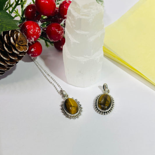 Colgante Ojo de Tigre | Plata 925 | Soy Poderosa – Divenire