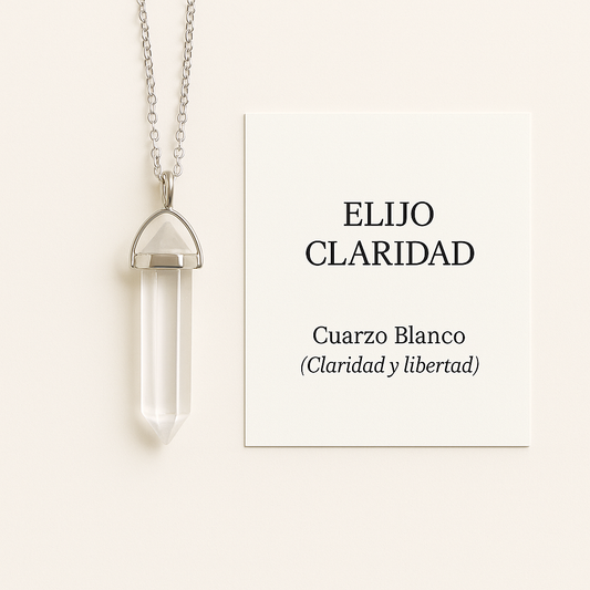 Colgante Cuarzo Blanco libertad
