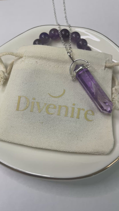 Colgante de Amatista | Amuleto de Confianza y Serenidad